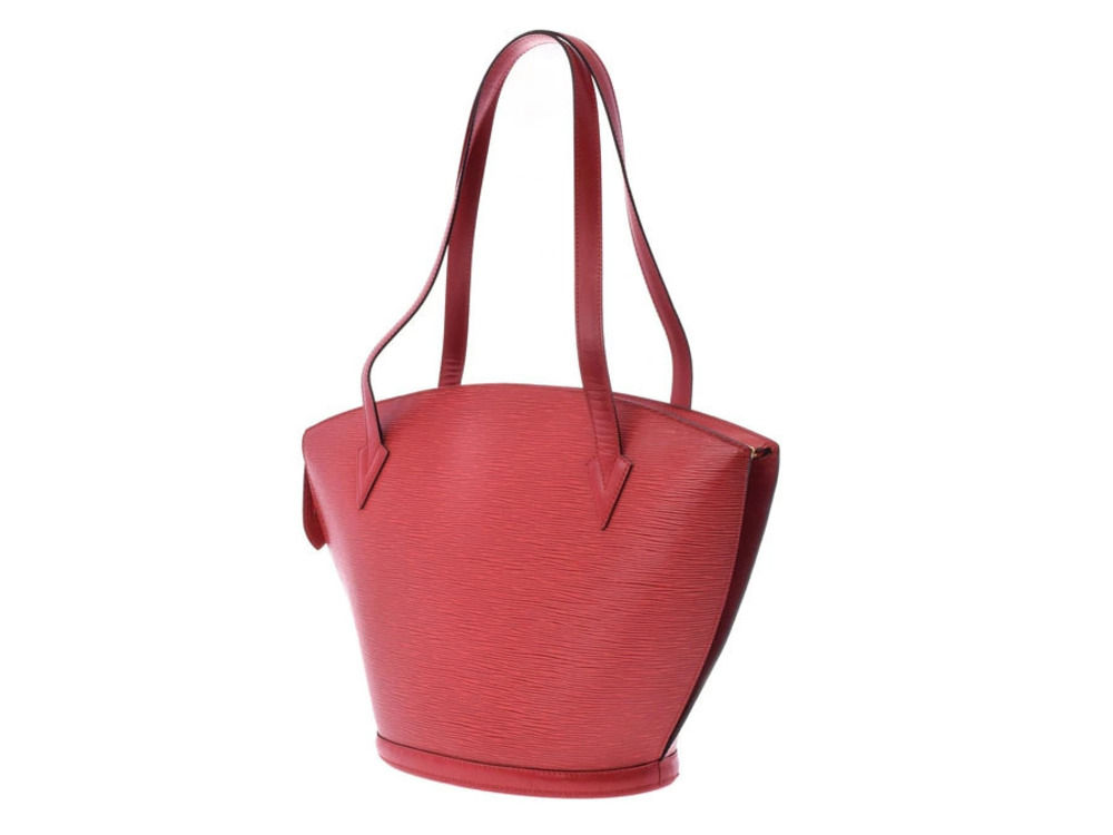 Louis Vuitton Epi Bag Shoulder Jacques Shopping Red Saint